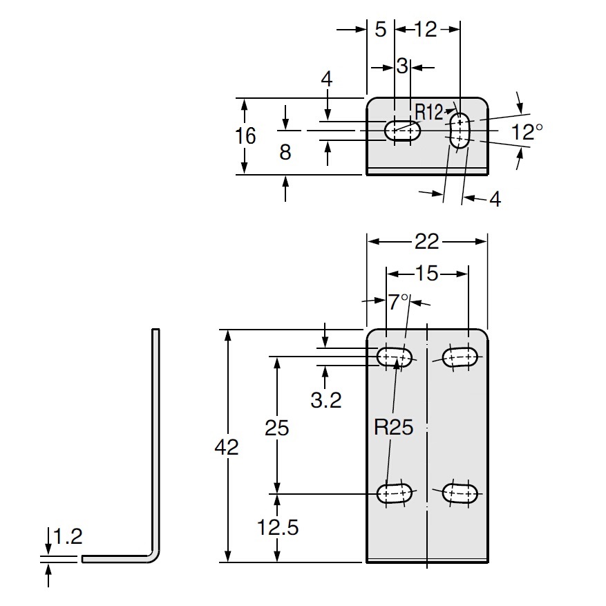 紅外線光電傳感器 光電開(kāi)關(guān) 安裝支架 CAD
