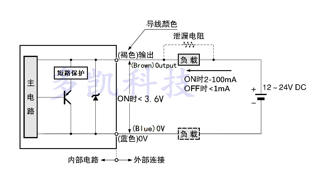 接近開(kāi)關(guān) 傳感器 接線圖